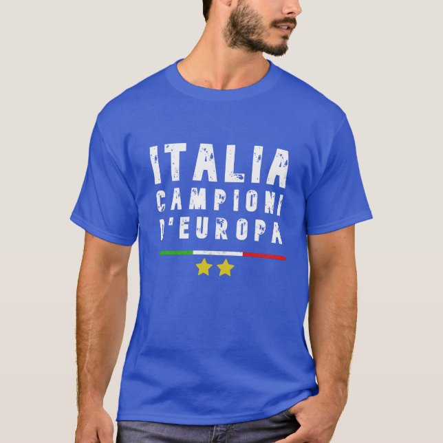 T-SHIRT ITALIE CAMPIONI D'EUROPA (Devant)