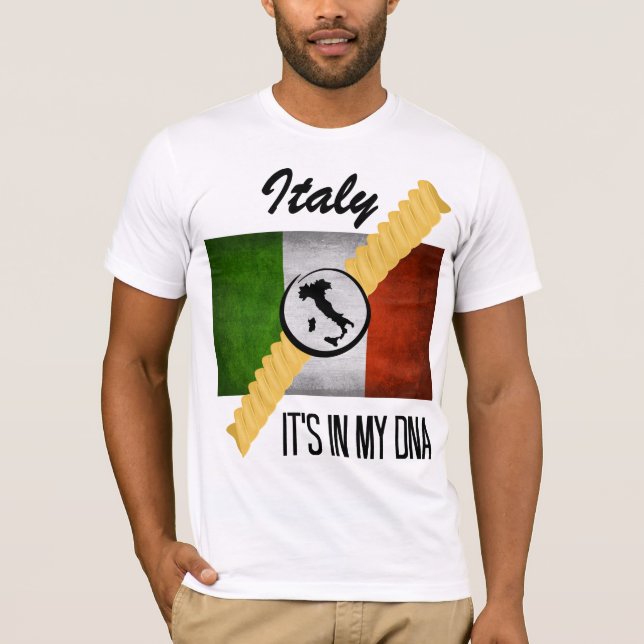 T-shirt Italie C'est dans mon ADN Ancestry drapeau italien (Devant)
