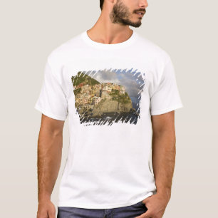 T-shirt Italie, Cinque Terre, Manarola. Village sur la fal