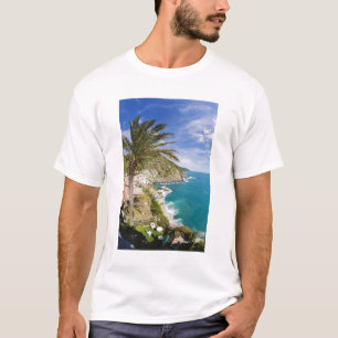 T-shirt Italie, Cinque Terre, Vernazza, Ville à flanc de c