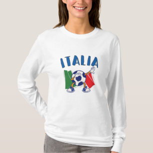 T-shirt Italie Dabbing Soccer Ball Drapeau