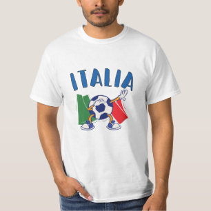 T-shirt Italie Dabbing Soccer Ball Drapeau