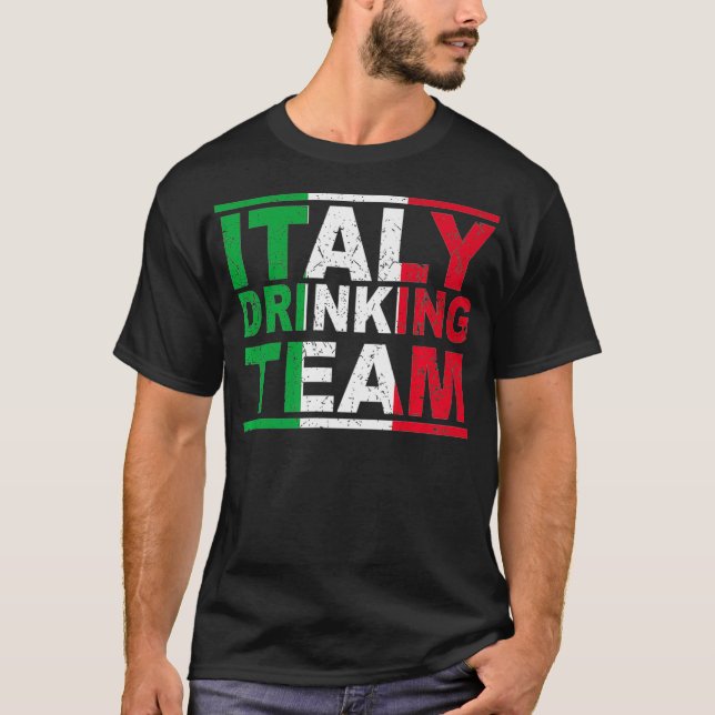 T-shirt Italie Drick Team Italien Beerlogist Whiskey Lov (Devant)
