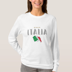 T-shirt Italie Football Fan Shirt Drapeau