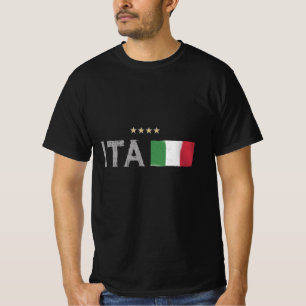 T-shirt Italie Football Fan Shirt Drapeau