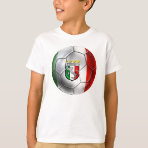T-shirt Italie Forza Azzurri Calcio Football drapeau