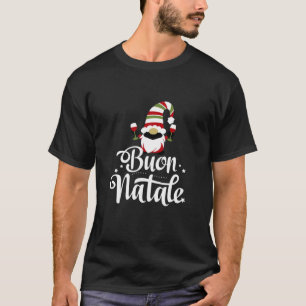 T-shirt Italie Noël Gnome Buon Natale Italie