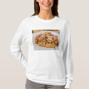 T-shirt Italie, Positano. Assiette de rigatoni.