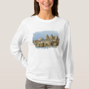 T-shirt Italie, Sicile, Cefalu, Vue avec Duomo depuis 2