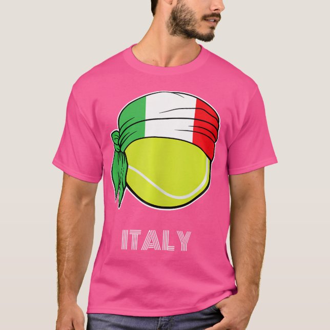 T-shirt Italie Tennis Pour Les Joueurs Italiens Italie Ten (Devant)