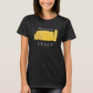 T-shirt Italie Tour de Pise Colosseum Rome Milan C