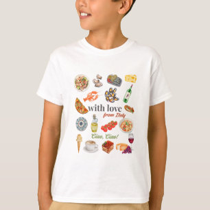 T-shirt Italie Tourisme Vacances Nourriture Italienne Frui