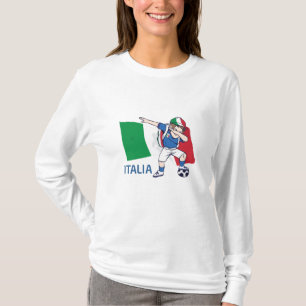 T-shirt Italie Ventilateur de football Enfant dabbing écob