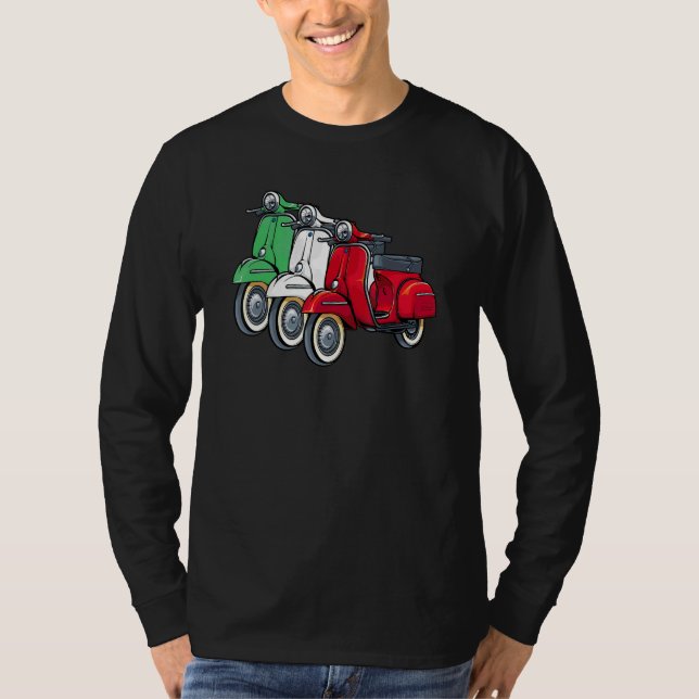 T-shirt Italien Biker Bike Rider Motorcycle Love Italie Sc (Devant)