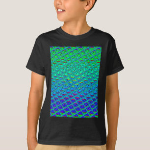 T-shirt Italien bleu sirène Motif Art Imprimer
