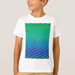 T-shirt Italien bleu sirène Motif Art Imprimer