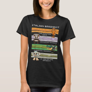 T-shirt Italien Brainrot mème drôle Compilation caractère