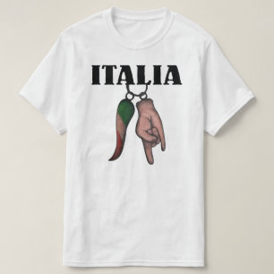 T-SHIRT ITALIEN DE KLAXON ET DE MAIN, OEIL