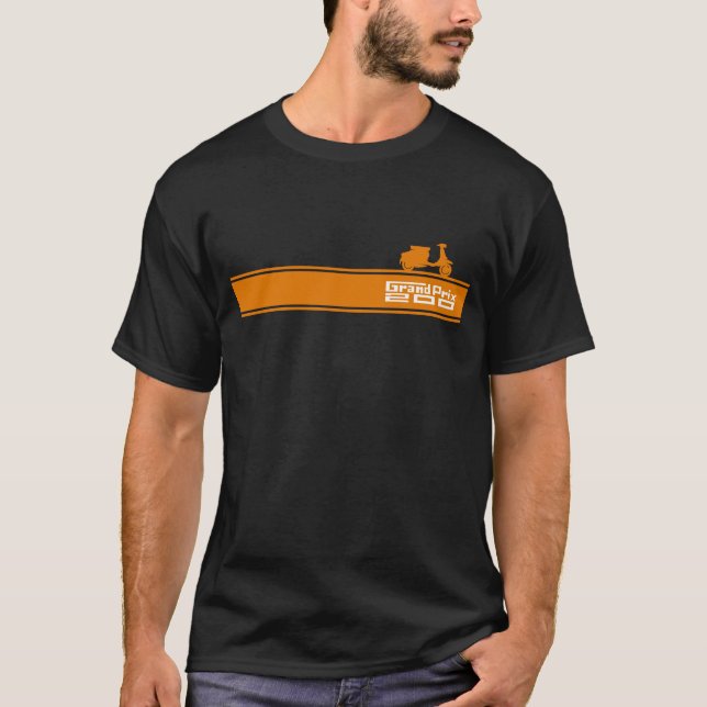 T-shirt italien de scooter de Vespa (Devant)
