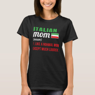 T-shirt Italien Mère Geste Main Italie Couleurs Mama Joke 