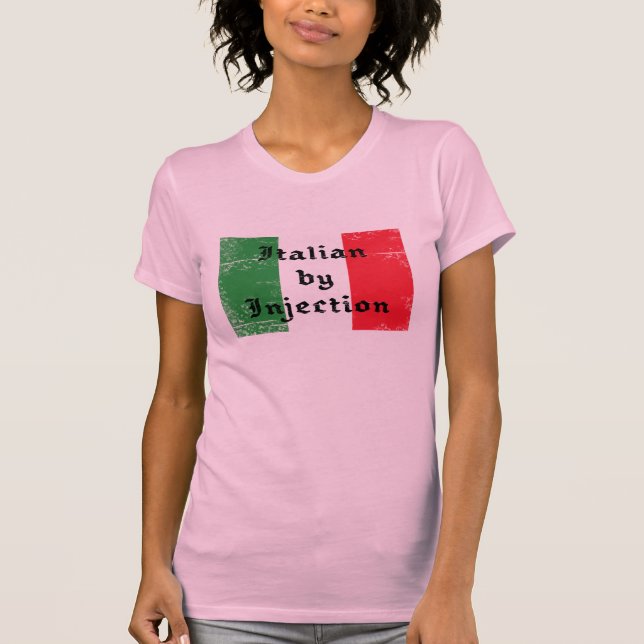 T-shirt Italien par la chemise de douille du casquette des (Devant)