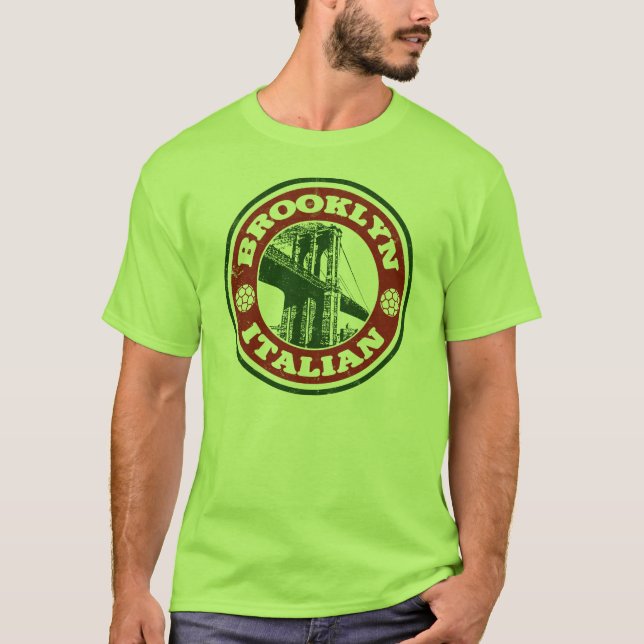 T-shirt Italiens de Brooklyn New York (Devant)
