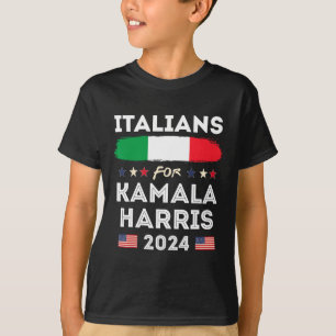 T-shirt Italiens Pour Kamala Harris 2024 Drapeau Italia Pa
