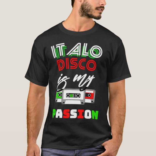 T-shirt Italo Disco Passion (Devant)