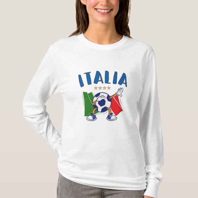 T-shirt Italy Dabbing Soccer (Devant)
