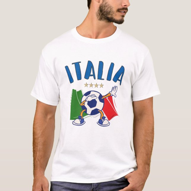 T-shirt Italy Dabbing Soccer (Devant)