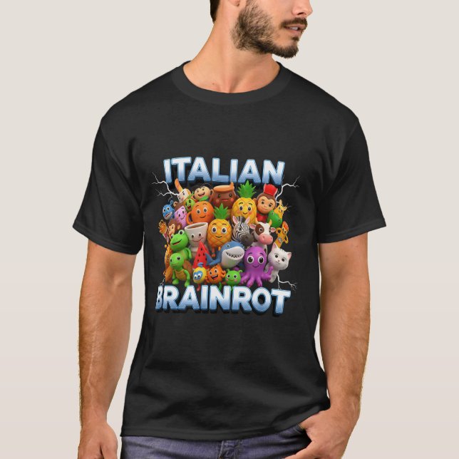 T-shirt Italy Italian Brainrot Funny Meme Characters Trend (Devant)