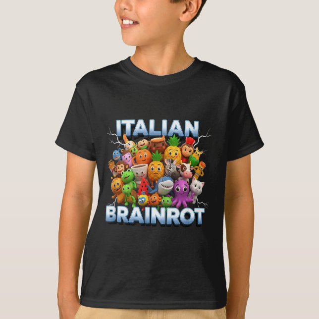 T-shirt Italy Italian Brainrot Funny Meme Characters Trend (Devant)