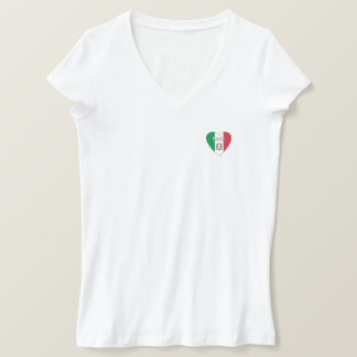 T-shirt Italy Souvenir ITALIE DRAPEAU national en coeur