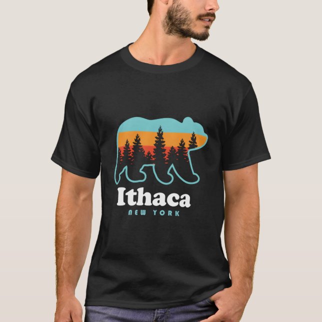 T-shirt Ithaca Ny Bear Ithaca New York (Devant)