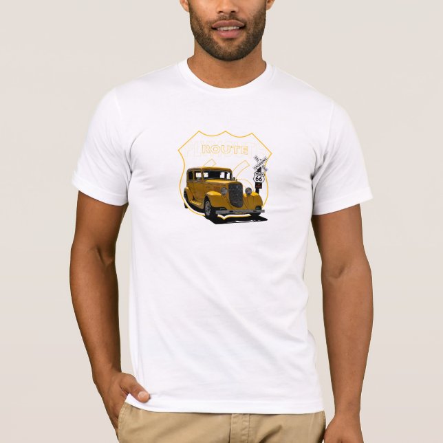 T-shirt Itinéraire 1934 de Plymouth 66 (Devant)