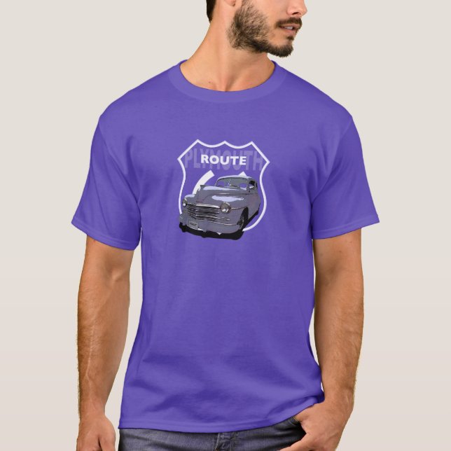 T-shirt Itinéraire 1948 de Plymouth 66 (Devant)