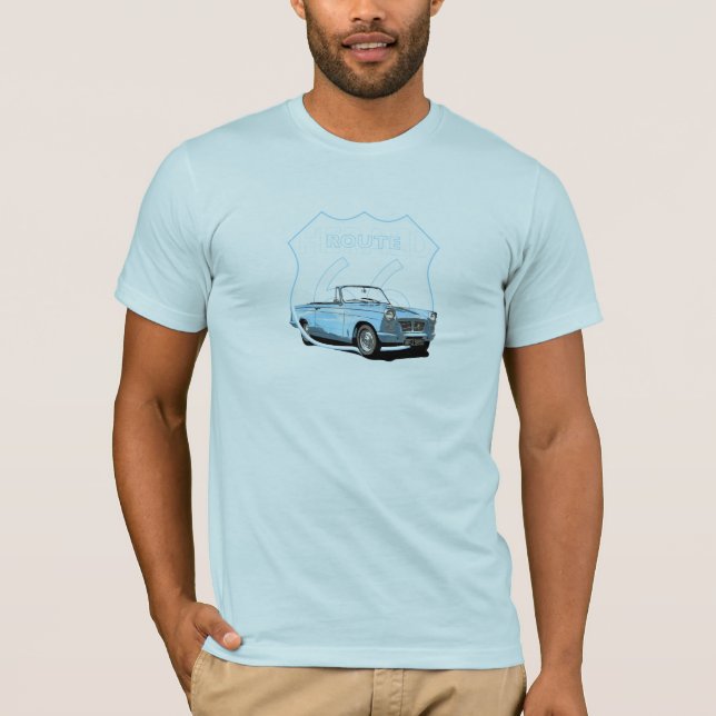 T-shirt Itinéraire 1966 convertible de Triumph Herald 66 (Devant)