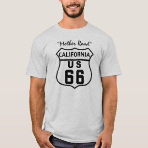 T-SHIRT ITINÉRAIRE 66 DES USA - LA CALIFORNIE