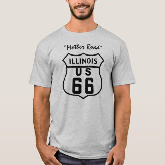 T-SHIRT ITINÉRAIRE 66 DES USA - L'ILLINOIS
