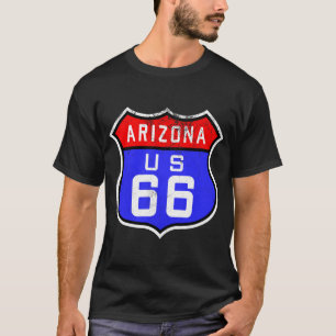 T-shirt Itinéraire rustique 66 de l'Arizona