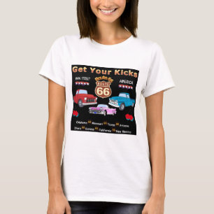 T-shirt Itinéraire vintage 66 des années 1950