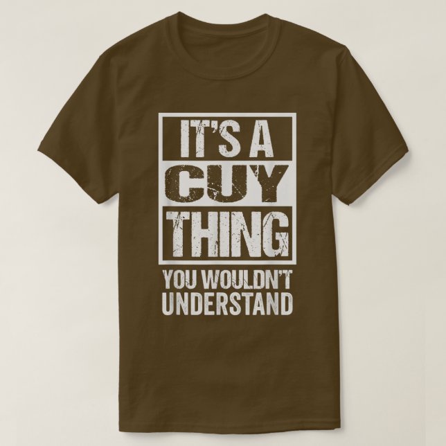 T-shirt It's A Cuy Thing You Wouldn't Understand Guinea Pi (Design devant)