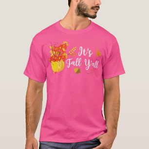 T-shirt Its Affaire Yall Cute Pumkin Leaves Autumn Seas