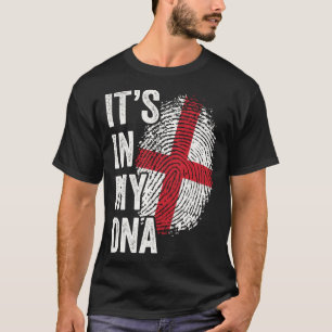 T-shirt ITS DANS MON ADN Angleterre Drapeau Anglais Racine