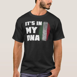 T-shirt It's In My DNA Hungary Flag Fingerprint Men Women