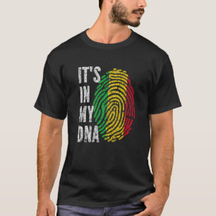 T-shirt IT's IN MY DNA Mali Flag Funny Malian