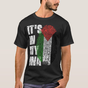 T-shirt IT'S IN MY DNA Palestine Flag Boy Girl Gift