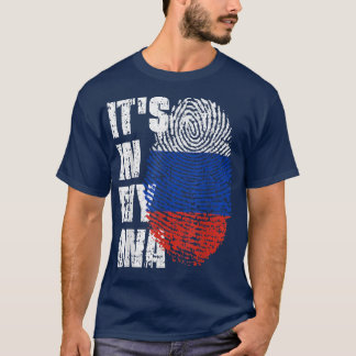 T-shirt IT'S IN MY DNA Russia Flag Russian 
