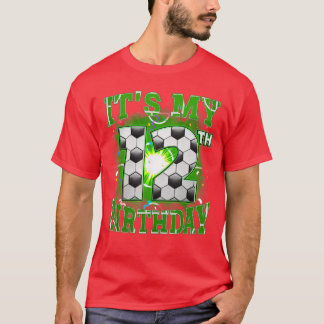 T-shirt Its My 12th Birthday Boys Soccer 12 Years Old Part