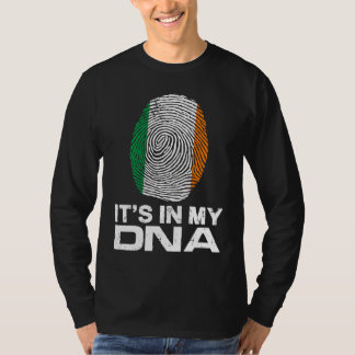 T-shirt IT'S MY DNA IN Flag National Pride Fingerprint Ire